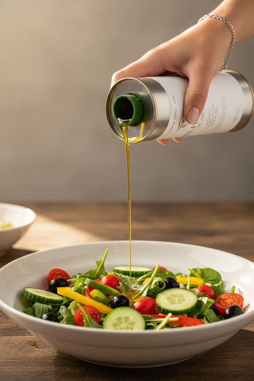 Organic Extra Virgin Olive Oil (tin can) pack of 8 *(500ml)